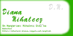 diana mihalecz business card